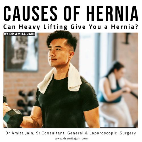 weight lifting and hernia surgeon Dr Amita Jain