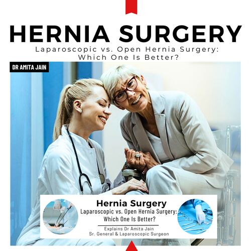 Laparoscopic hernia repair surgery by Dr Amita Jain