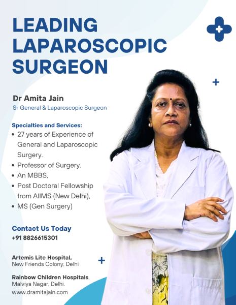 best laparoscopy surgeon in Delhi Dr Amita Jain